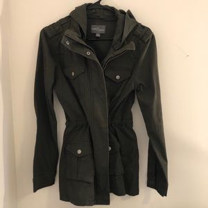 Army Green Hooded Jacket!